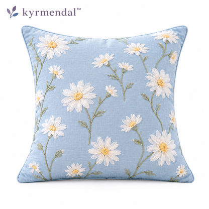 𝐤𝐲𝐫𝐦𝐞𝐧𝐝𝐚𝐥™ Daisy Embroidered Accent Pillow