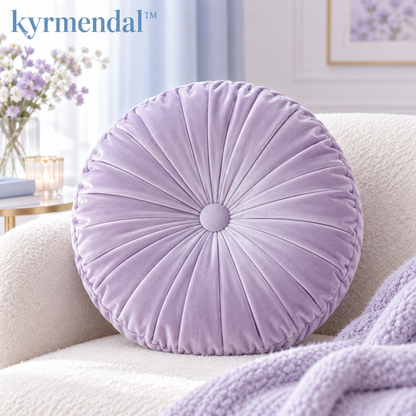 𝐤𝐲𝐫𝐦𝐞𝐧𝐝𝐚𝐥™ Moonlight Round Pleated Pillow