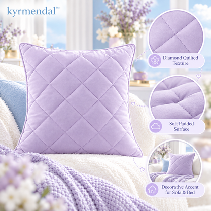 𝐤𝐲𝐫𝐦𝐞𝐧𝐝𝐚𝐥™ Quilted Diamond Accent Pillow