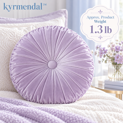 𝐤𝐲𝐫𝐦𝐞𝐧𝐝𝐚𝐥™ Moonlight Round Pleated Pillow