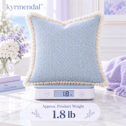 𝐤𝐲𝐫𝐦𝐞𝐧𝐝𝐚𝐥™ Soft Fringe Woven Pillow