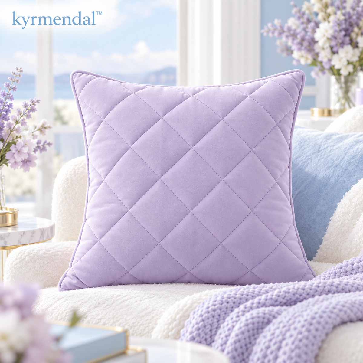 𝐤𝐲𝐫𝐦𝐞𝐧𝐝𝐚𝐥™ Quilted Diamond Accent Pillow
