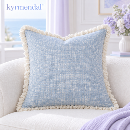 𝐤𝐲𝐫𝐦𝐞𝐧𝐝𝐚𝐥™ Soft Fringe Woven Pillow