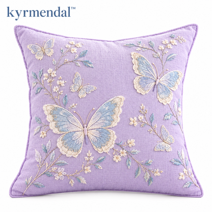 𝐤𝐲𝐫𝐦𝐞𝐧𝐝𝐚𝐥™ Butterfly Embroidered Pillow