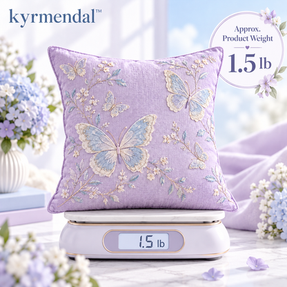 𝐤𝐲𝐫𝐦𝐞𝐧𝐝𝐚𝐥™ Butterfly Embroidered Pillow