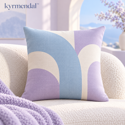 𝐤𝐲𝐫𝐦𝐞𝐧𝐝𝐚𝐥™ Abstract Arch Colorblock Pillow