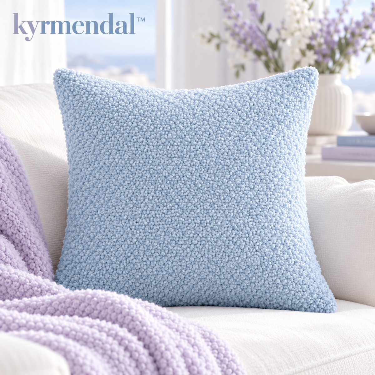 𝐤𝐲𝐫𝐦𝐞𝐧𝐝𝐚𝐥™ Cloud Bouclé Square Pillow