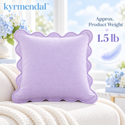 𝐤𝐲𝐫𝐦𝐞𝐧𝐝𝐚𝐥™ Scalloped Edge Accent Pillow