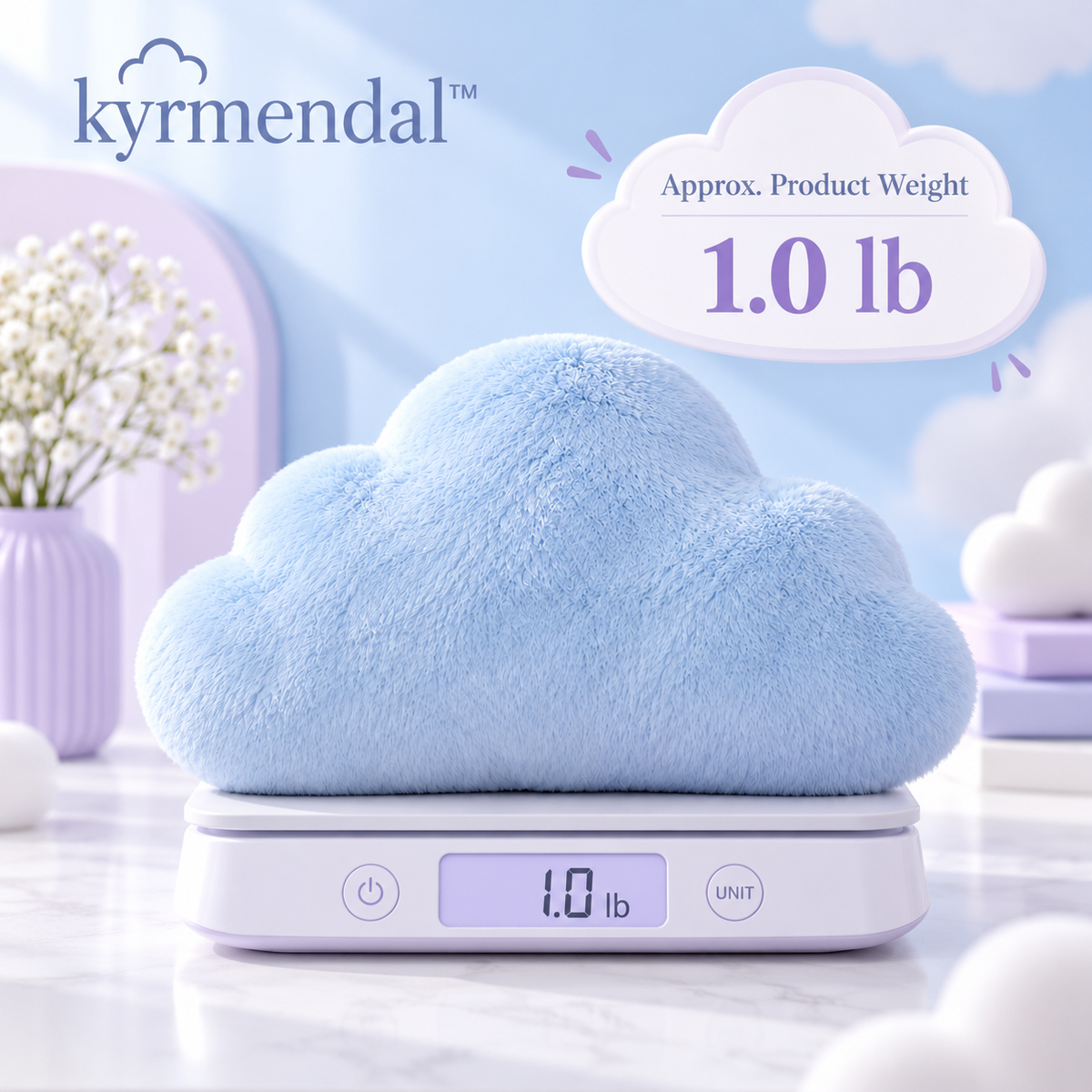 𝐤𝐲𝐫𝐦𝐞𝐧𝐝𝐚𝐥™ Cloud Shape Plush Pillow