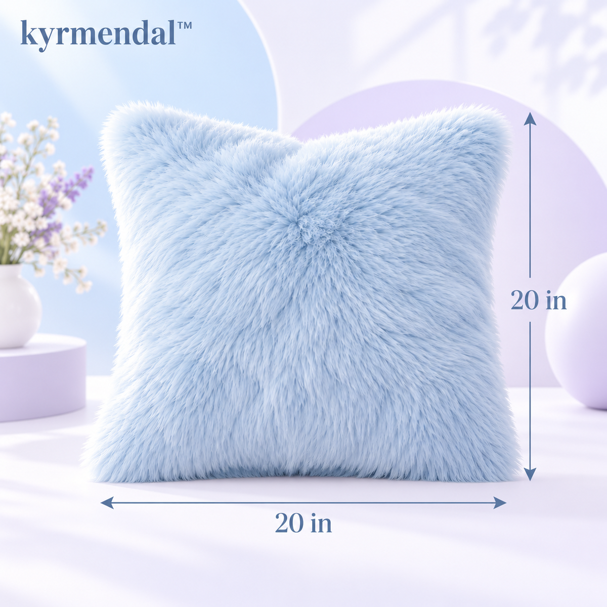 𝐤𝐲𝐫𝐦𝐞𝐧𝐝𝐚𝐥™ Faux Fur Cozy Pillow
